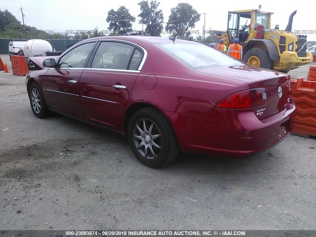 1G4HD57256U168614 - 2006 BUICK LUCERNE CXL RED photo 3