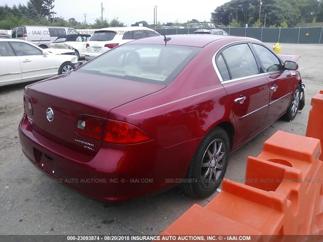 1G4HD57256U168614 - 2006 BUICK LUCERNE CXL RED photo 4