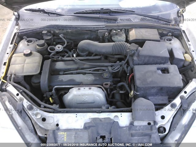 1FAFP34361W227614 - 2001 FORD FOCUS SE/SE SPORT SILVER photo 10