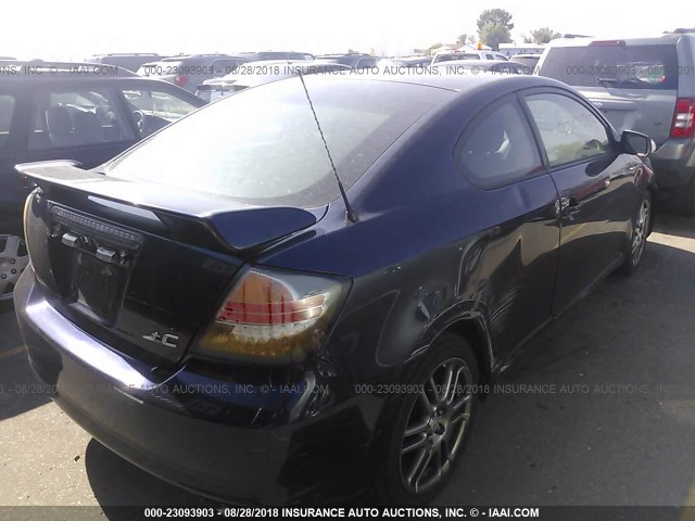 JTKDE177960109666 - 2006 TOYOTA SCION TC BLUE photo 4