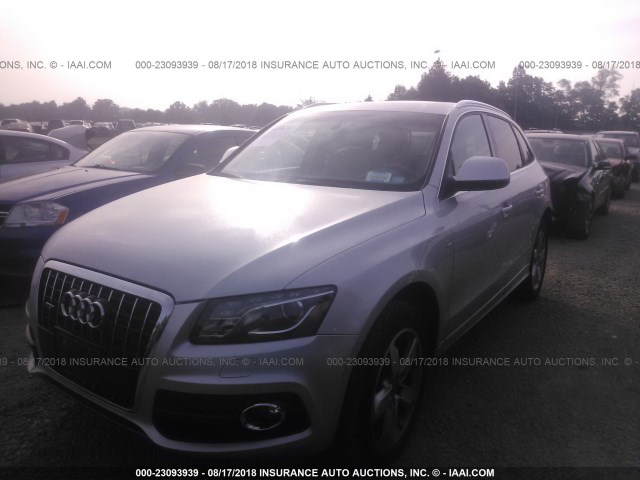 WA1DKAFP0CA022773 - 2012 AUDI Q5 PREMIUM PLUS SILVER photo 2