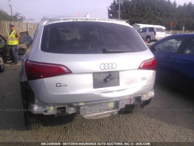 WA1DKAFP0CA022773 - 2012 AUDI Q5 PREMIUM PLUS SILVER photo 6