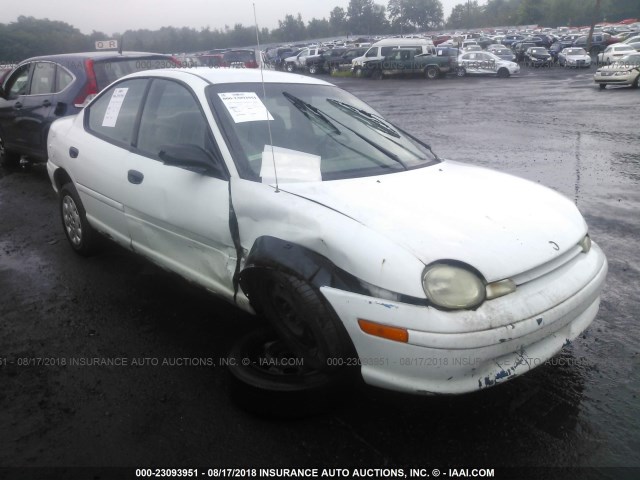 1B3ES47C7WD718591 - 1998 DODGE NEON HIGHLINE/SPORT/LE WHITE photo 1