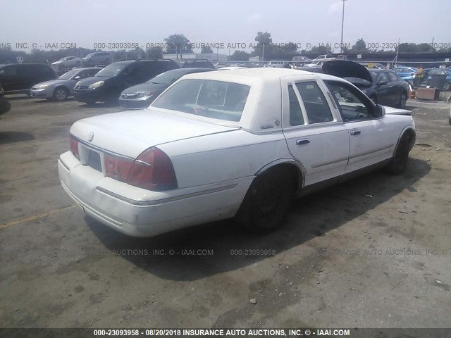 2MEFM74W1XX715773 - 1999 MERCURY GRAND MARQUIS GS WHITE photo 4