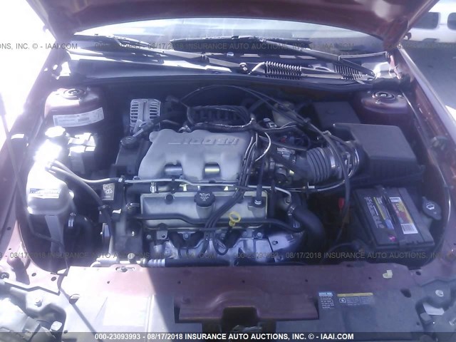 1G1NE52J03M646767 - 2003 CHEVROLET MALIBU LS Марун фото 10