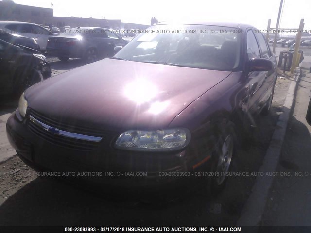 1G1NE52J03M646767 - 2003 CHEVROLET MALIBU LS Марун фото 2