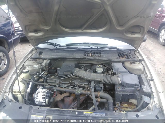 1G1JF524917402570 - 2001 CHEVROLET CAVALIER LS 金色 照片 10