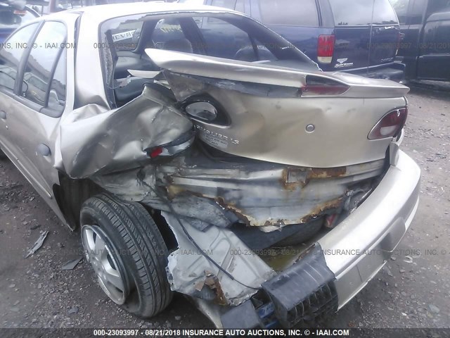 1G1JF524917402570 - 2001 CHEVROLET CAVALIER LS 金色 照片 6