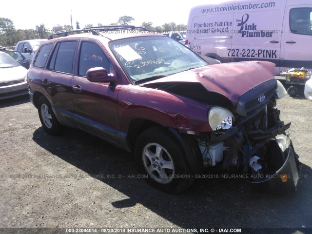 KM8SC13D33U552458 - 2003 HYUNDAI SANTA FE GLS/LX MAROON photo 1