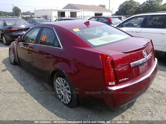 1G6DG5EY9B0169948 - 2011 CADILLAC CTS LUXURY COLLECTION RED photo 3
