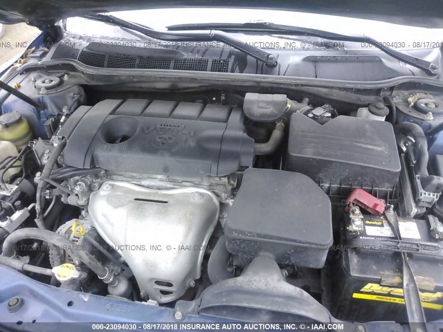 4T4BF3EK4BR125213 - 2011 TOYOTA CAMRY SE/LE/XLE მუქი ლურჯი ფოტო 10