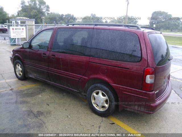 1GHDX03E7YD278767 - 2000 OLDSMOBILE SILHOUETTE RED photo 3