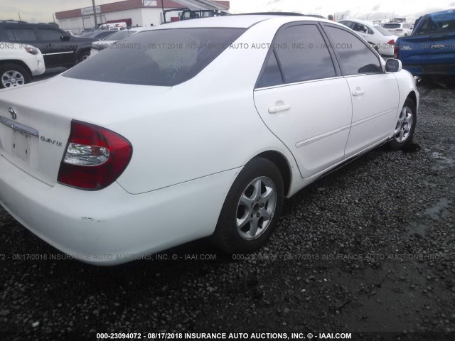 4T1BE32K34U372985 - 2004 TOYOTA CAMRY LE/XLE/SE WHITE photo 4