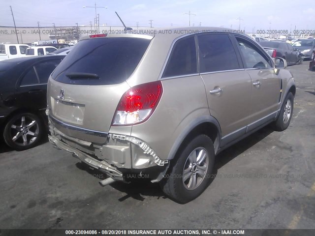 3GSCL33P58S688391 - 2008 SATURN VUE XE Champagne photo 4