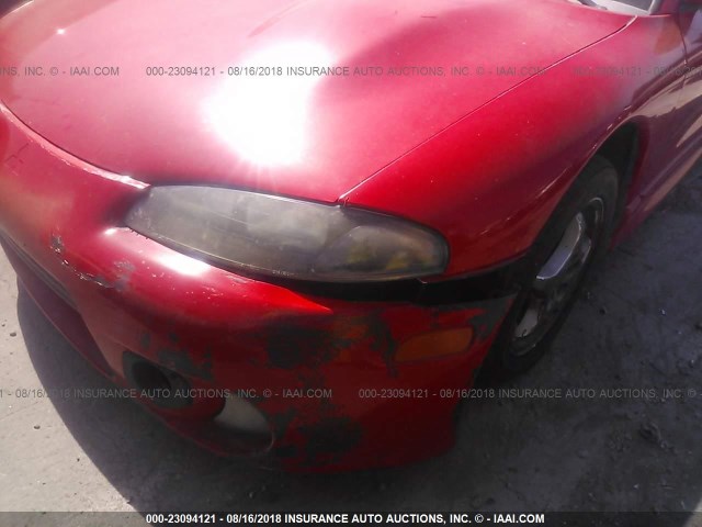 4A3AX55F0VE006799 - 1997 MITSUBISHI ECLIPSE SPYDER GST RED photo 6