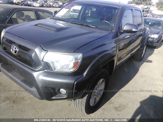 5TFLU4EN6DX079751 - 2013 TOYOTA TACOMA DOUBLE CAB 灰色 照片 2