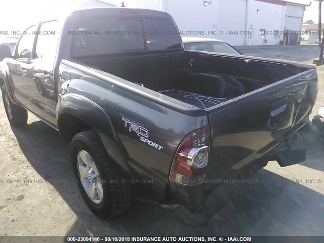 5TFLU4EN6DX079751 - 2013 TOYOTA TACOMA DOUBLE CAB 灰色 照片 3