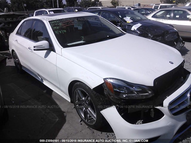 WDDHF8JB9FB161501 - 2015 MERCEDES-BENZ E 350 4MATIC WHITE photo 1