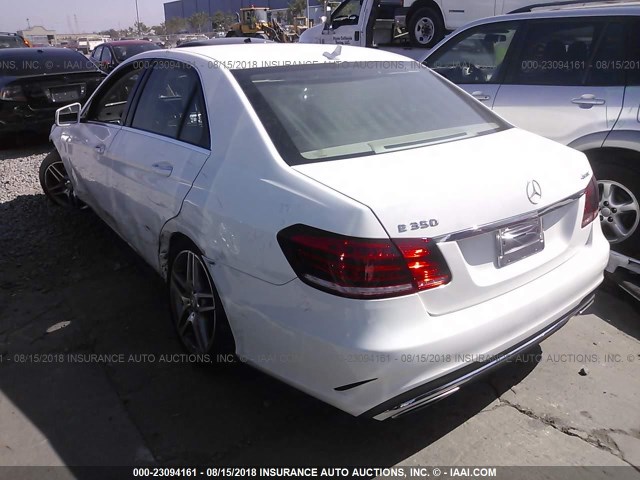 WDDHF8JB9FB161501 - 2015 MERCEDES-BENZ E 350 4MATIC WHITE photo 3