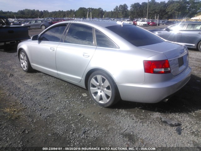 WAUDG74F95N095833 - 2005 AUDI A6 3.2 QUATTRO SILVER photo 3