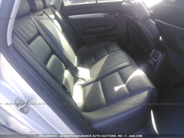 WAUDG74F95N095833 - 2005 AUDI A6 3.2 QUATTRO SILVER photo 8