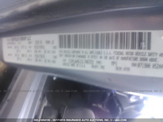 1C4AJWAG1DL706723 - 2013 JEEP WRANGLER SPORT 灰色 照片 9