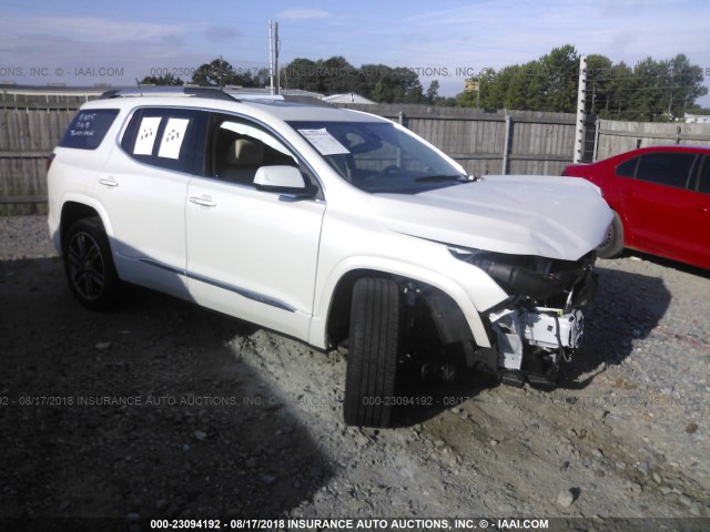 1GKKNPLS5JZ157928 - 2018 GMC ACADIA DENALI WHITE photo 1