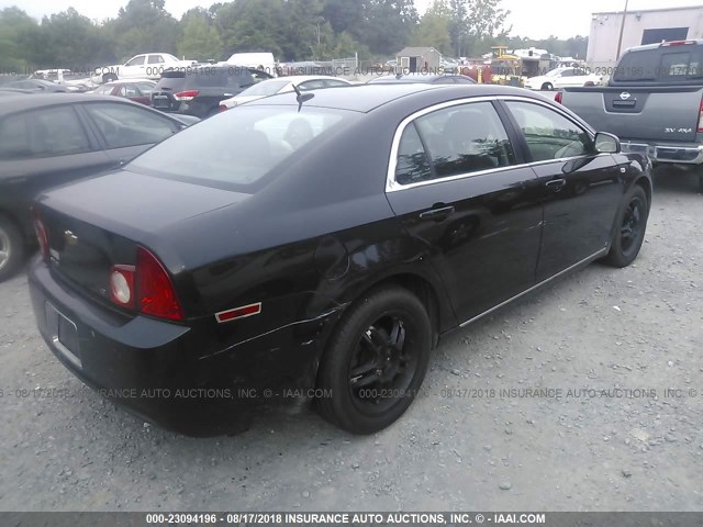 1G1ZH57B78F179885 - 2008 CHEVROLET MALIBU 1LT 黑色 照片 4