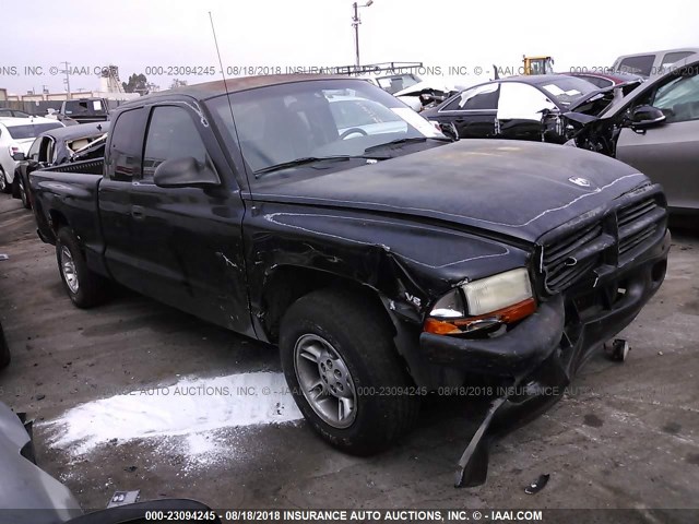 1B7GL23Y0VS286284 - 1997 DODGE DAKOTA BLACK photo 1