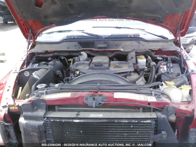 3D7KS28A08G140025 - 2008 DODGE RAM 2500 ST/SLT 红色 照片 10