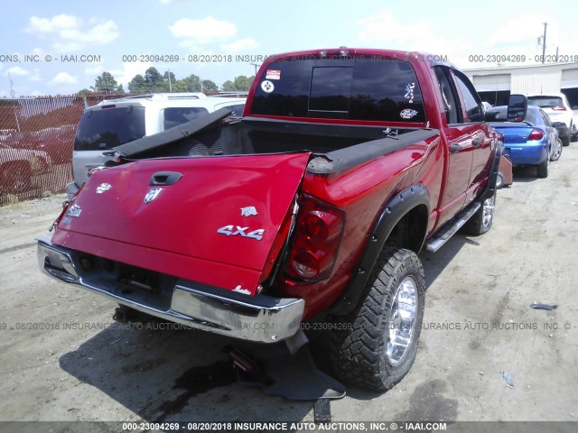 3D7KS28A08G140025 - 2008 DODGE RAM 2500 ST/SLT RED photo 4