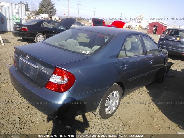4T1BE32KX3U663367 - 2003 TOYOTA CAMRY LE/XLE/SE 蓝色 照片 4