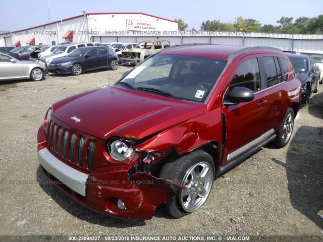 1J4NF5FB4AD513122 - 2010 JEEP COMPASS LIMITED RED photo 6