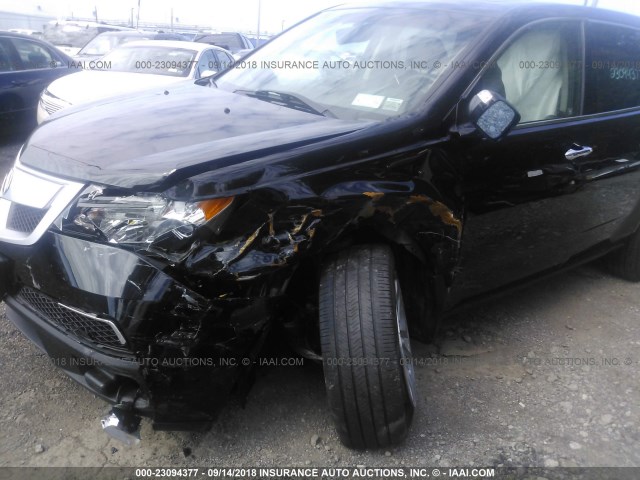 2HNYD2H26CH536566 - 2012 ACURA MDX BLACK photo 6