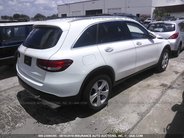 WDC0G4JBXGF018977 - 2016 MERCEDES-BENZ GLC 300 WHITE photo 4