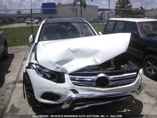 WDC0G4JBXGF018977 - 2016 MERCEDES-BENZ GLC 300 WHITE photo 6