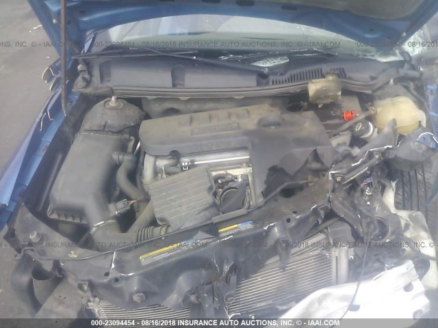 1G8AL55F56Z132918 - 2006 SATURN ION LEVEL 3 BLUE photo 10