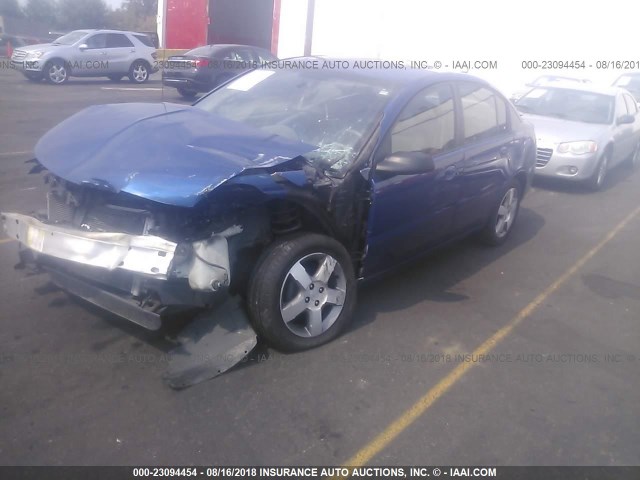 1G8AL55F56Z132918 - 2006 SATURN ION LEVEL 3 BLUE photo 2