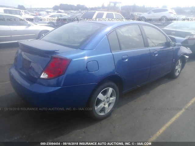 1G8AL55F56Z132918 - 2006 SATURN ION LEVEL 3 BLUE photo 4