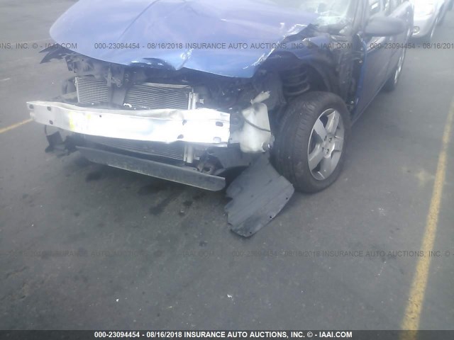 1G8AL55F56Z132918 - 2006 SATURN ION LEVEL 3 BLUE photo 6