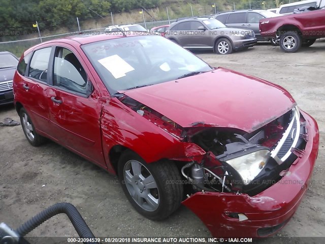 1FAHP37N87W103732 - 2007 FORD FOCUS ZX5/S/SE/SES RED photo 1