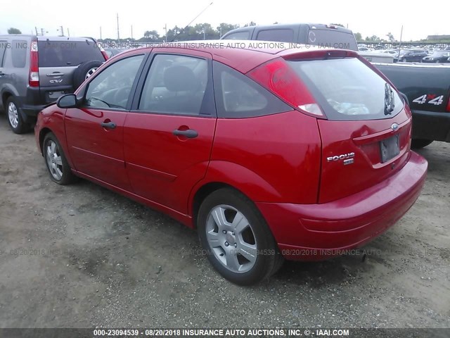 1FAHP37N87W103732 - 2007 FORD FOCUS ZX5/S/SE/SES RED photo 3