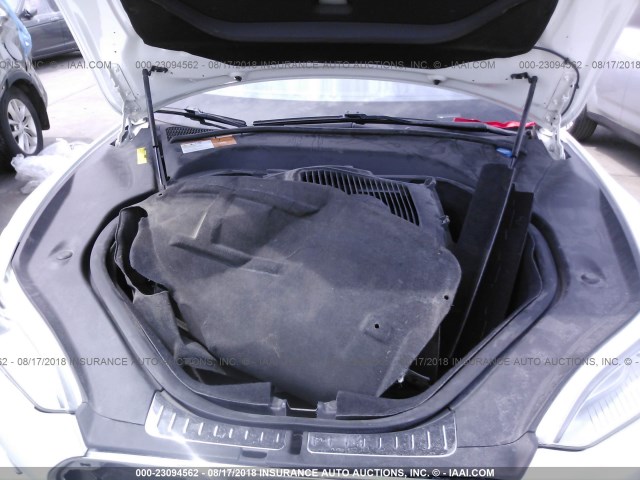 5YJSA1CG1DFP04736 - 2013 TESLA MODEL S WHITE photo 10