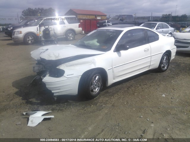 1G2NW12E55M162021 - 2005 PONTIAC GRAND AM GT WHITE photo 2