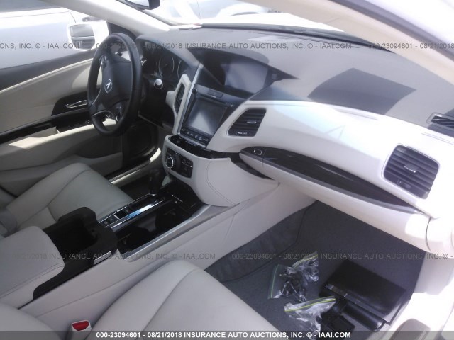 JH4KC1F90EC005411 - 2014 ACURA RLX ADVANCE WHITE photo 5