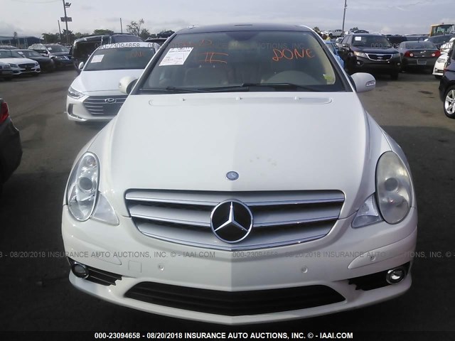 4JGCB65E38A081172 - 2008 MERCEDES-BENZ R 350 WHITE photo 6