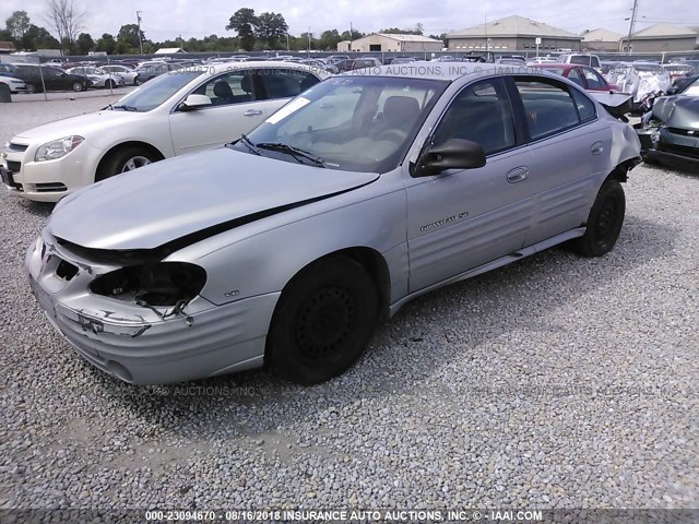 1G2NF52E3YM836405 - 2000 PONTIAC GRAND AM SE1 SILVER photo 2