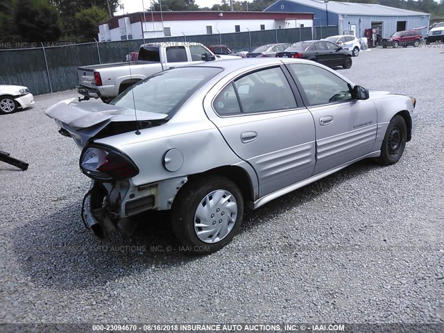 1G2NF52E3YM836405 - 2000 PONTIAC GRAND AM SE1 SILVER photo 4