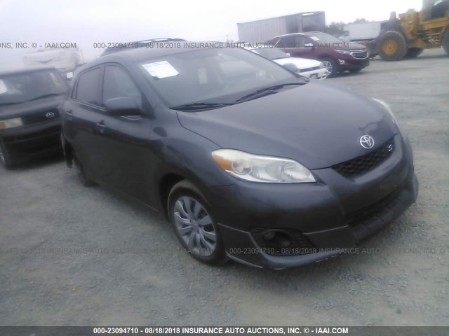 2T1KE40E49C018257 - 2009 TOYOTA COROLLA MATRIX S GRAY photo 1