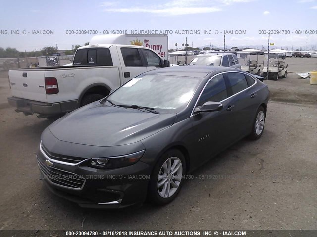 1G1ZJ5SU0HF212495 - 2017 CHEVROLET MALIBU HYBRID GRAY photo 2